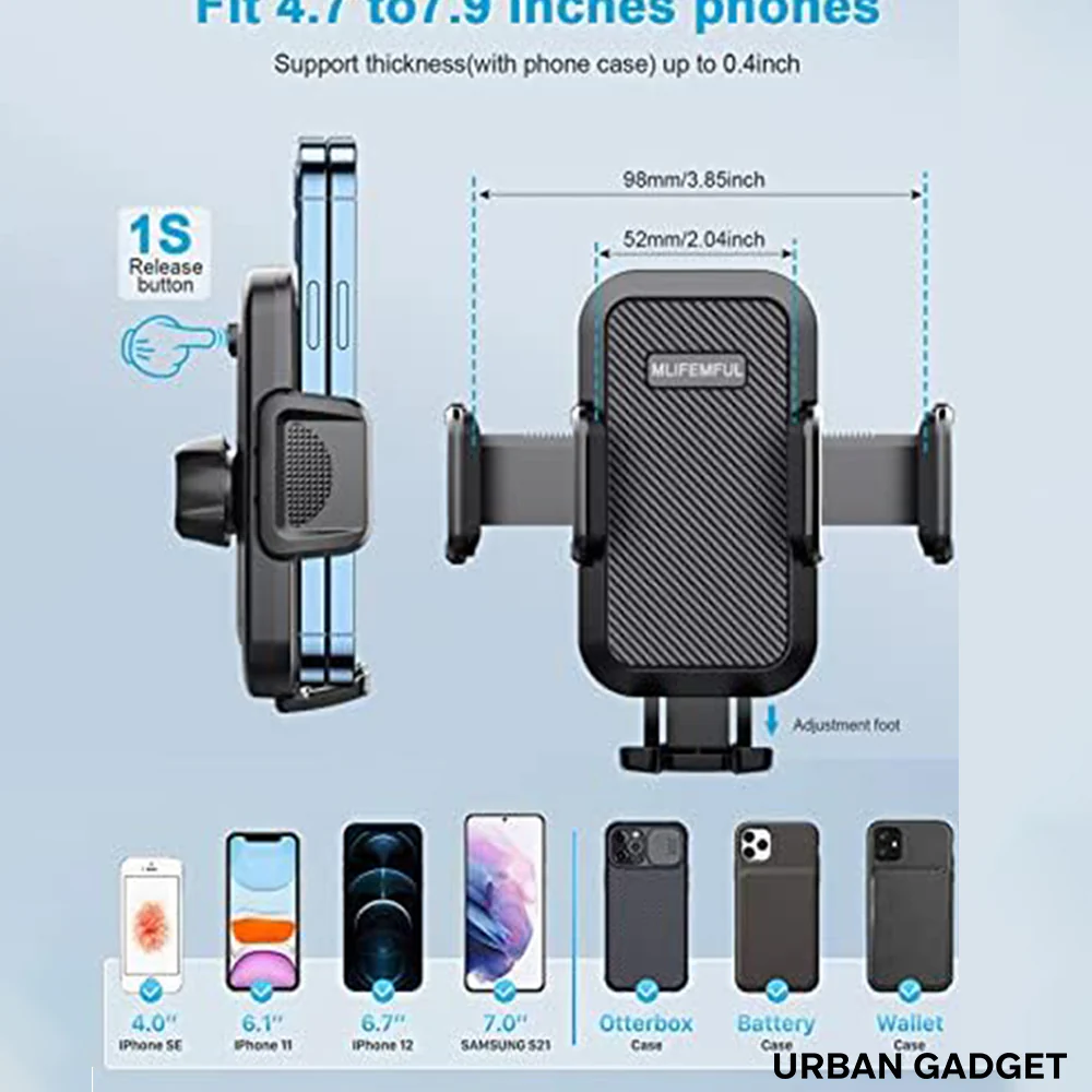 Adjustable Car Phone Holder with Suction Cup - Image 4