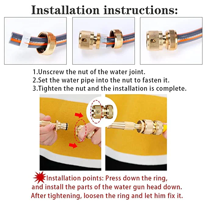 Urban™ Brass Water Spray Nozzle - Heavy Duty Pressure Washer - Image 7