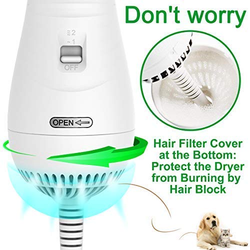 Urban™ Pet Hair Dryer 2 in 1 Pet Grooming Hair Dryer with Slicker - Image 6