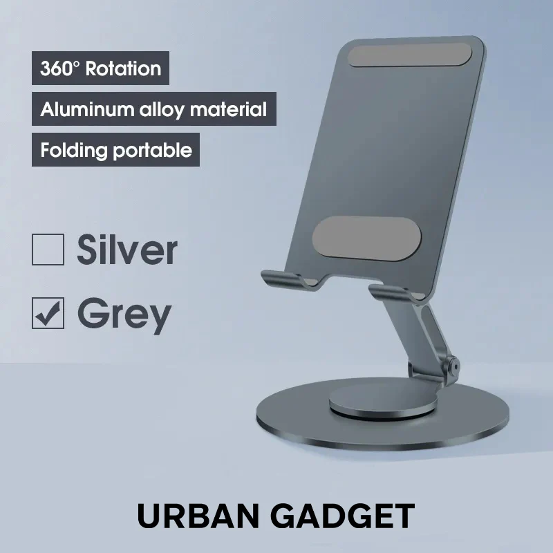 Urban™ PivotPro Elite Phone and Tablet Stand (Silver/Space Grey) - Image 9