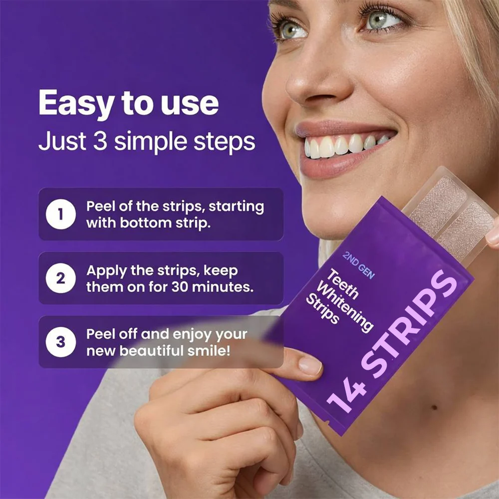 Teeth Whitening Strips (14 Strips Pack) - Image 5
